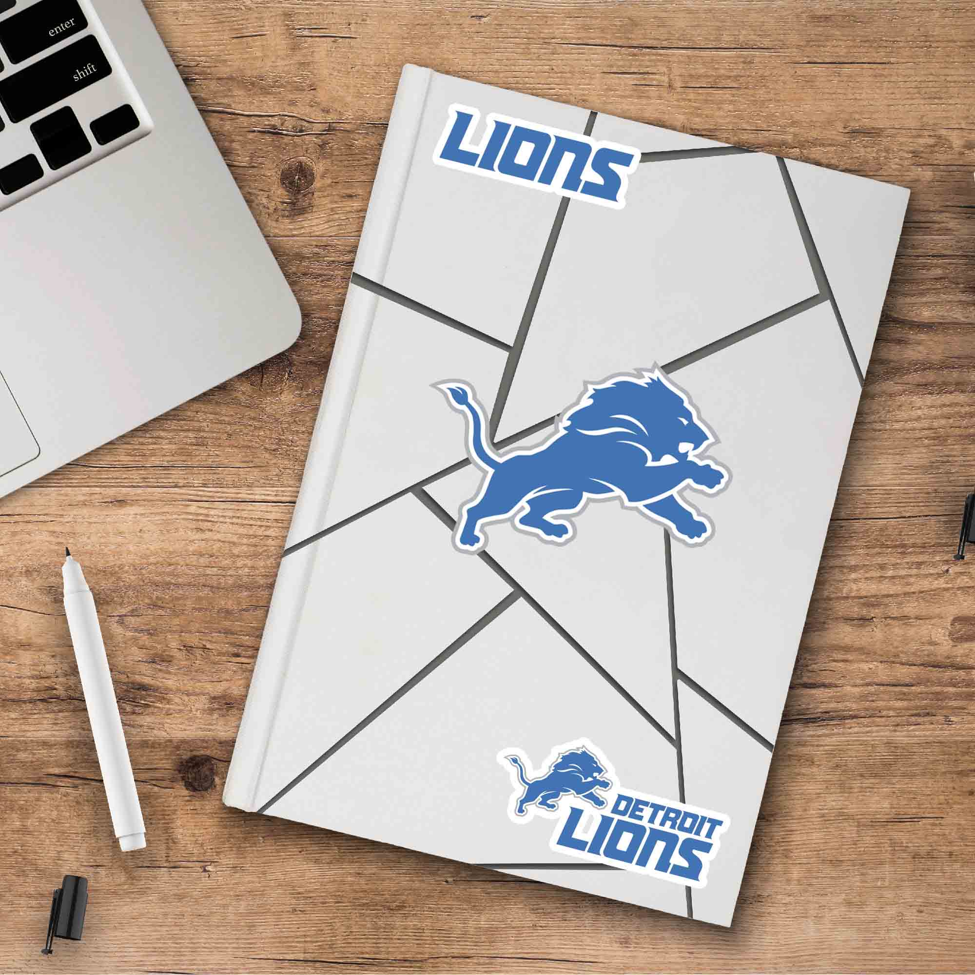 Detroit Lions 3 Piece Decal Sticker Set - Detroit Lions