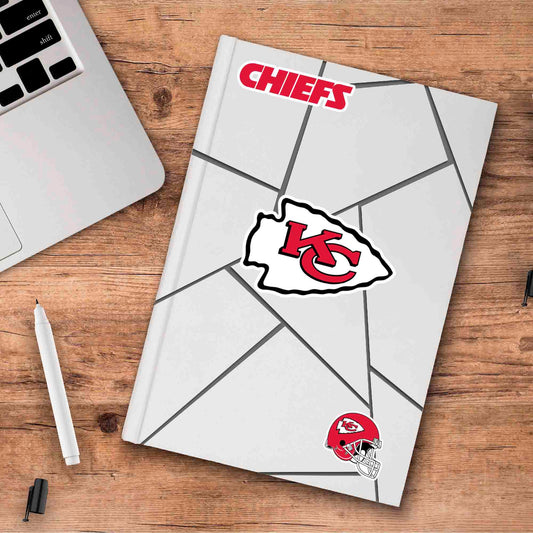 Kansas City Chiefs 3 Piece Decal Sticker Set - Kansas City Chiefs