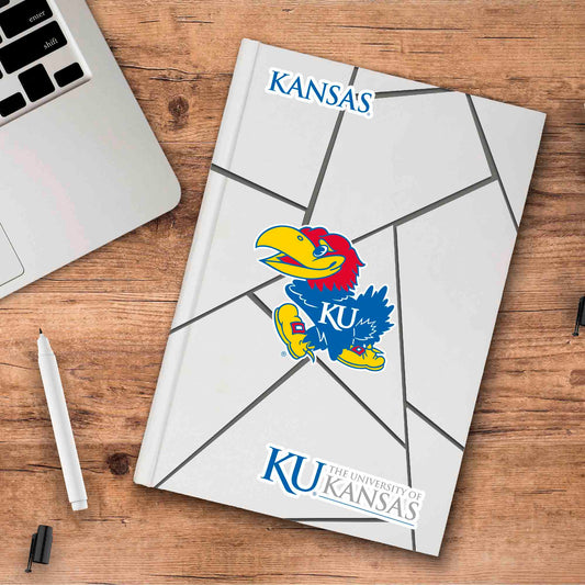 Kansas Jayhawks 3 Piece Decal Sticker Set - Kansas