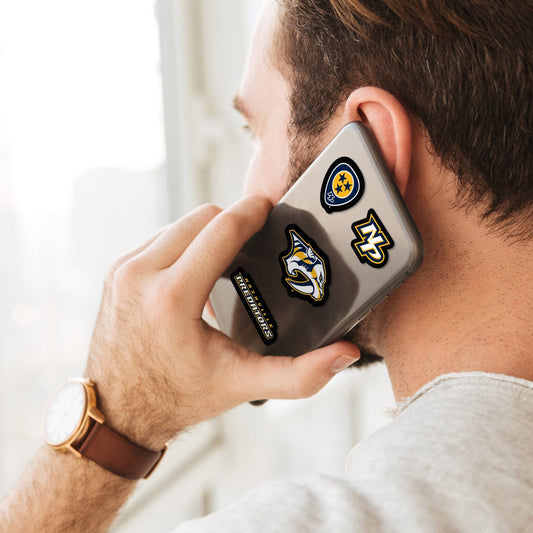 Nashville Predators 12 Count Mini Decal Sticker Pack - Nashville Predators