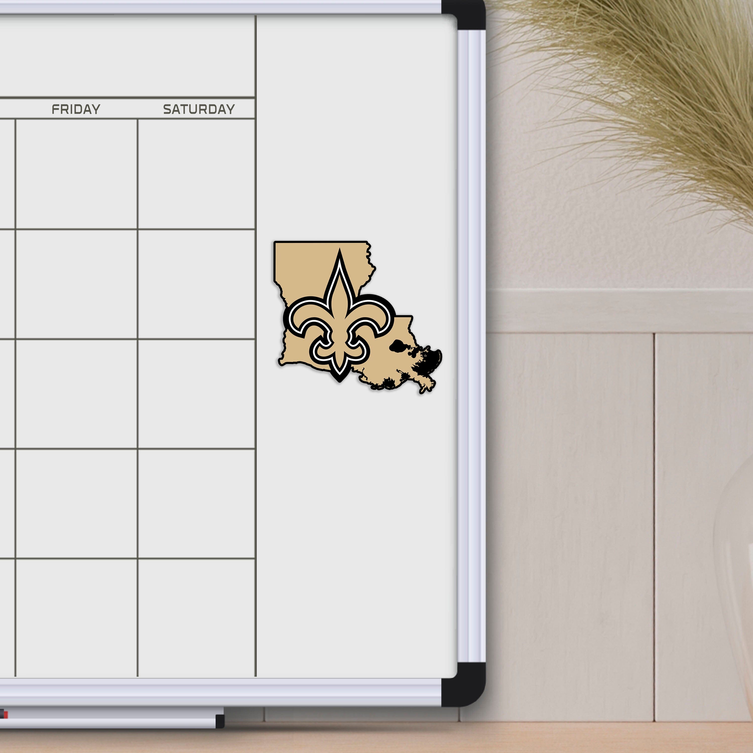 New Orleans Saints Team State Shape Decal Sticker - New Orleans Saints