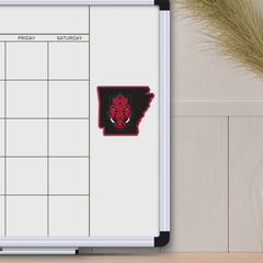 Arkansas Razorbacks Team State Shape Decal Sticker - Arkansas