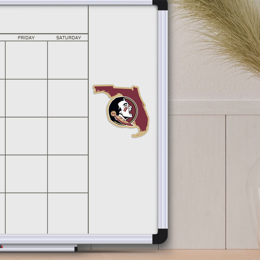 Florida State Seminoles Team State Shape Decal Sticker - Florida State