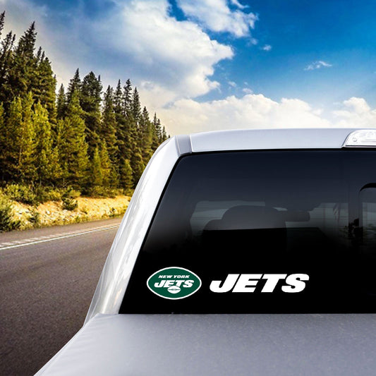 New York Jets 2 Piece Team Slogan Decal Sticker Set - New York Jets
