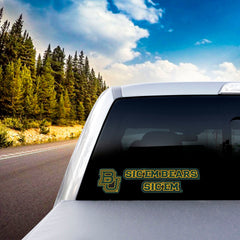 Baylor Bears 2 Piece Team Slogan Decal Sticker Set - Baylor
