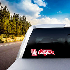 Houston Cougars 2 Piece Team Slogan Decal Sticker Set - Houston
