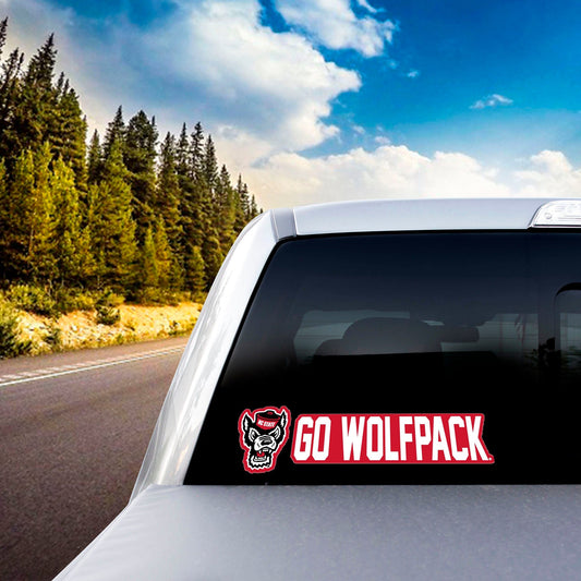 NC State Wolfpack 2 Piece Team Slogan Decal Sticker Set - NC State