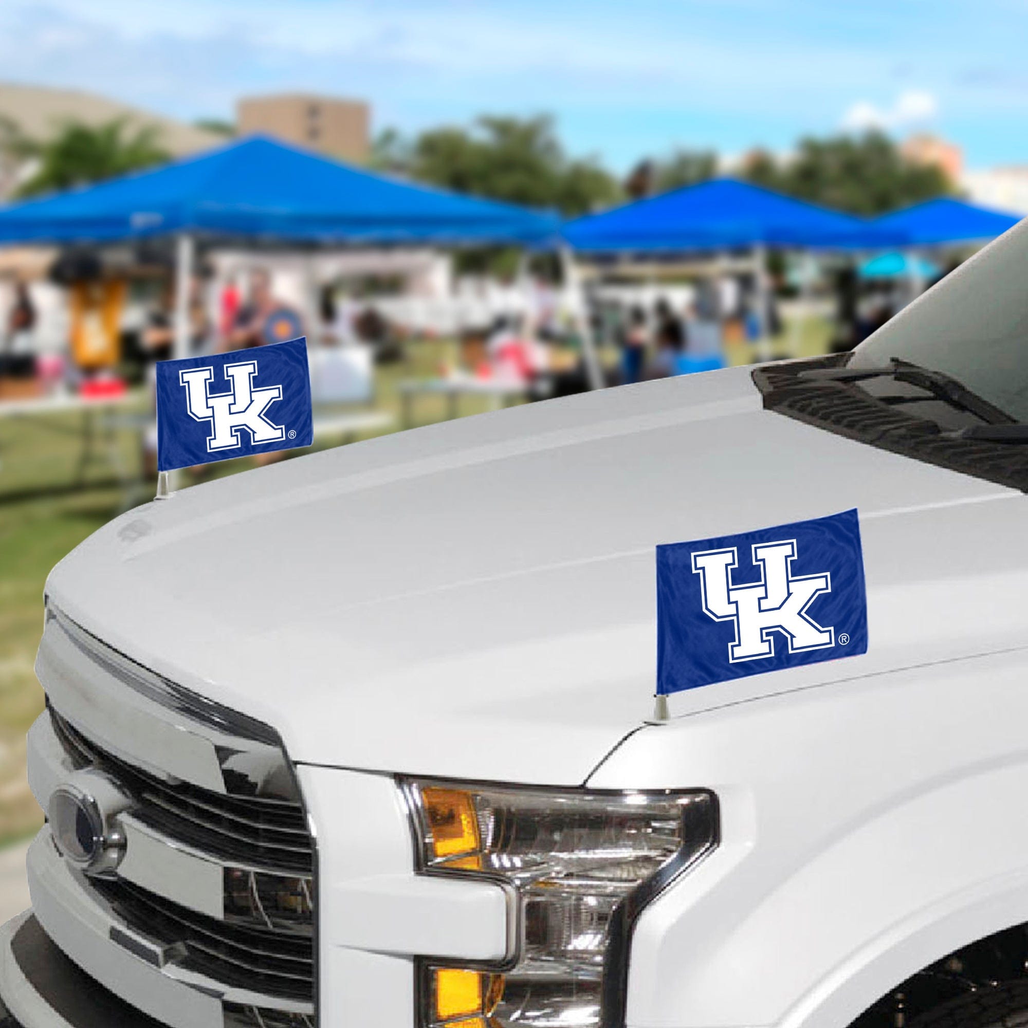 Kentucky Wildcats Ambassador Car Flags - 2 Pack Mini Auto Flags, 4in X 6in - Kentucky
