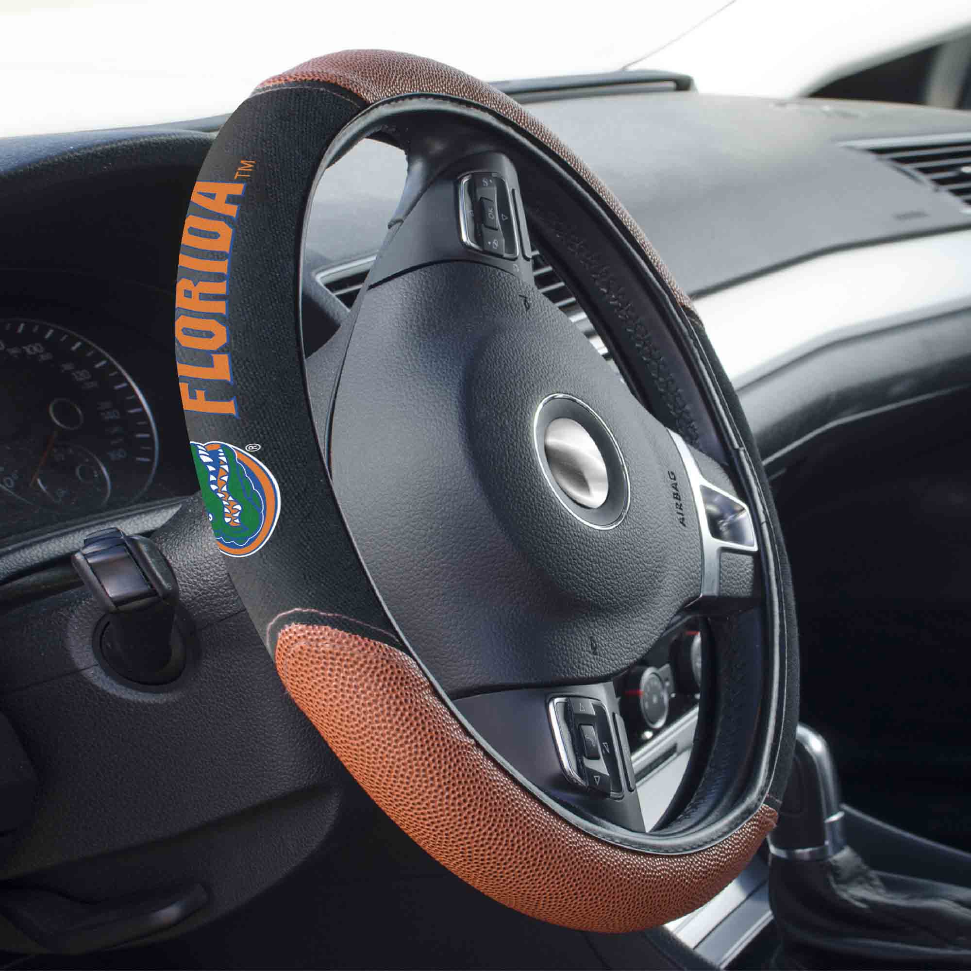 Florida Gators Football Grip Steering Wheel Cover 15" Diameter - Florida