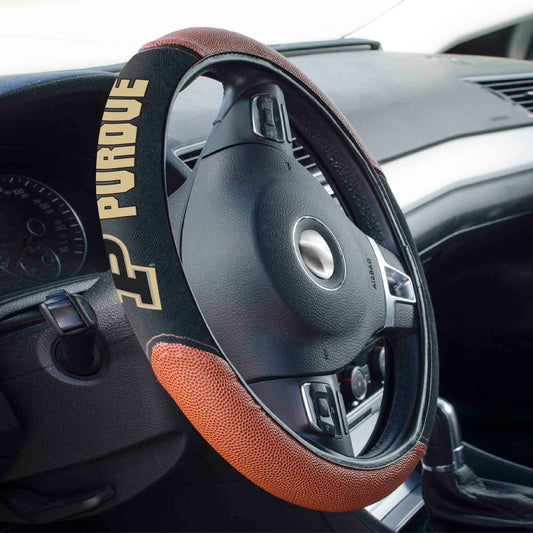 Purdue Boilermakers Football Grip Steering Wheel Cover 15" Diameter - Purdue