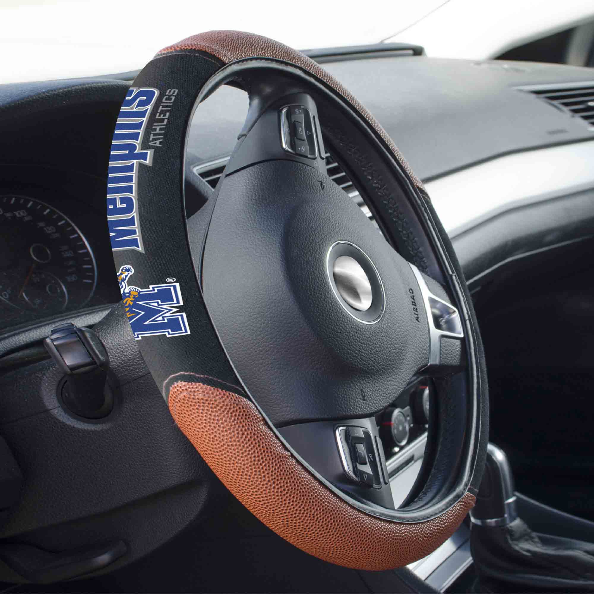 Memphis Tigers Football Grip Steering Wheel Cover 15" Diameter - Memphis