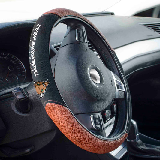 Marshall Thundering Herd Football Grip Steering Wheel Cover 15" Diameter - Marshall