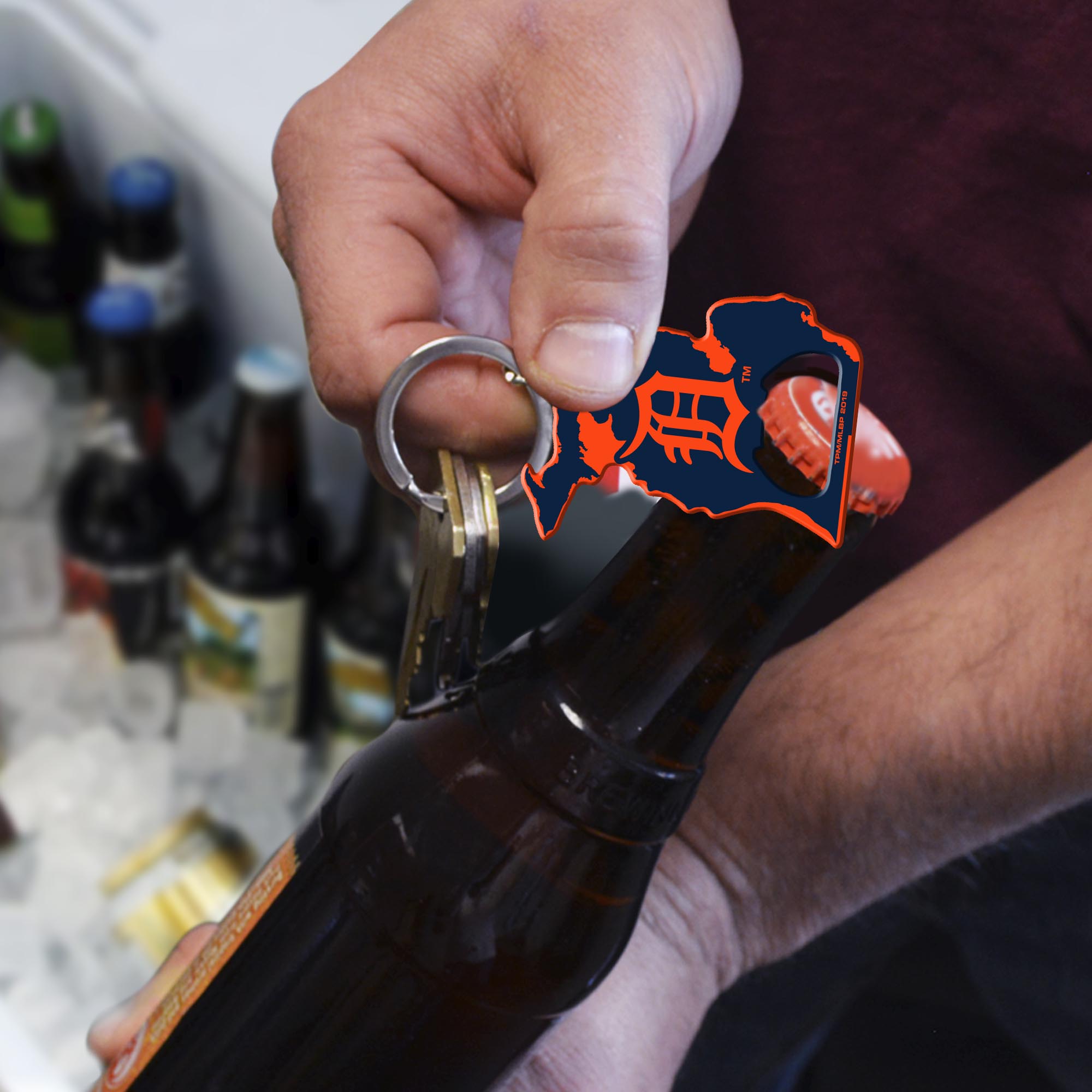 Detroit Tigers Keychain Bottle Opener - Detroit Tigers