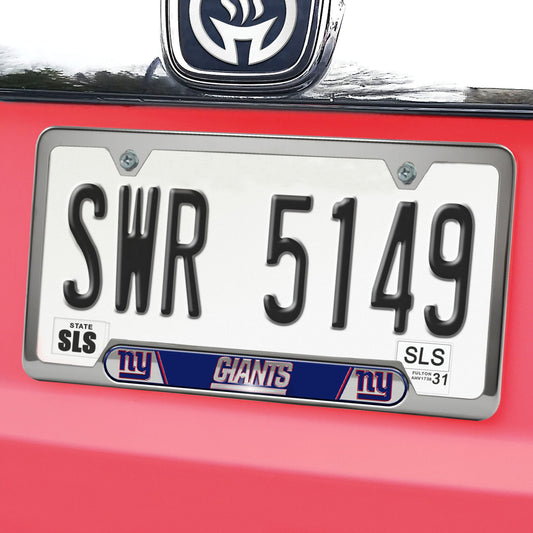 New York Giants Embossed License Plate Frame, 6.25in x 12.25in - New York Giants