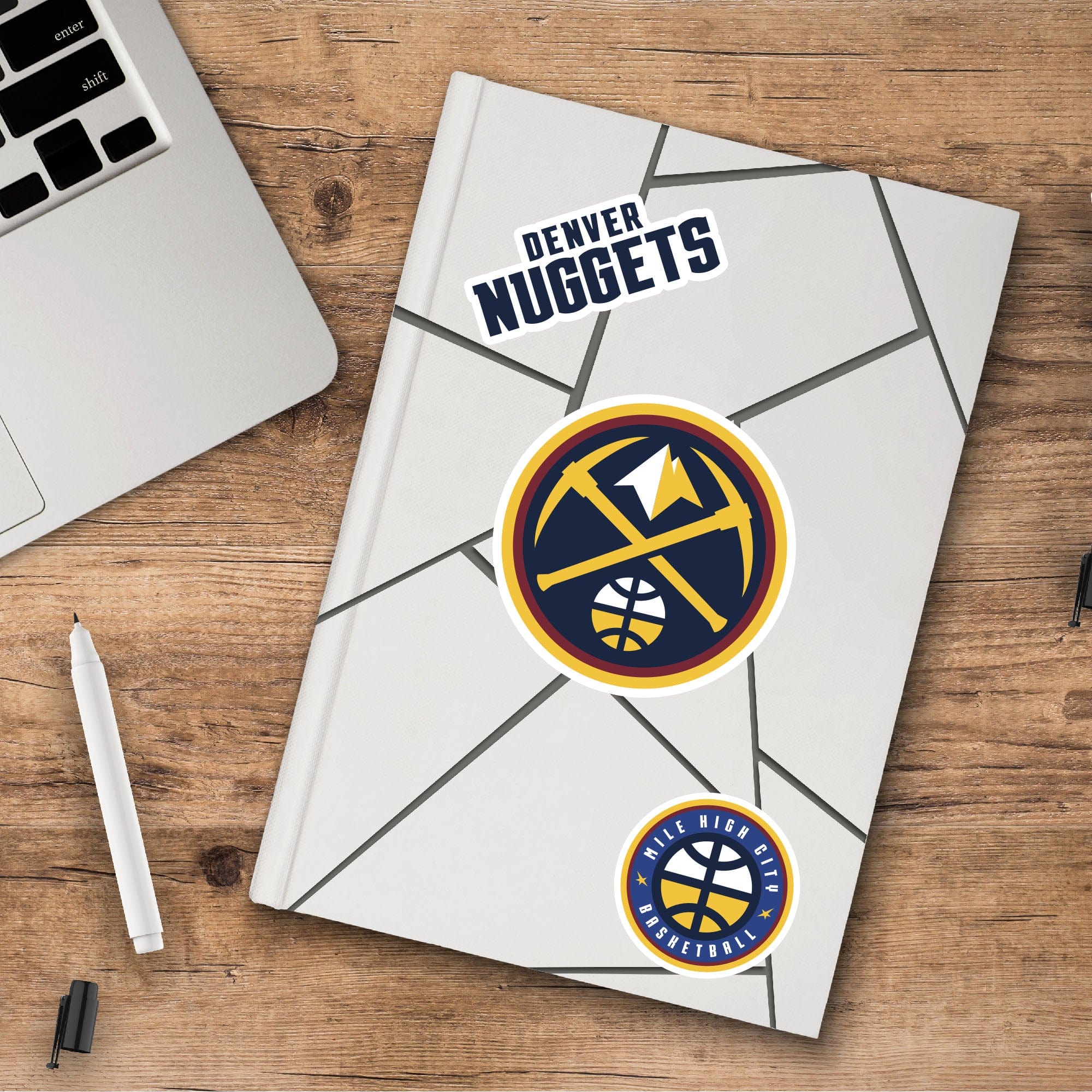 Denver Nuggets 3 Piece Decal Sticker Set - Denver Nuggets