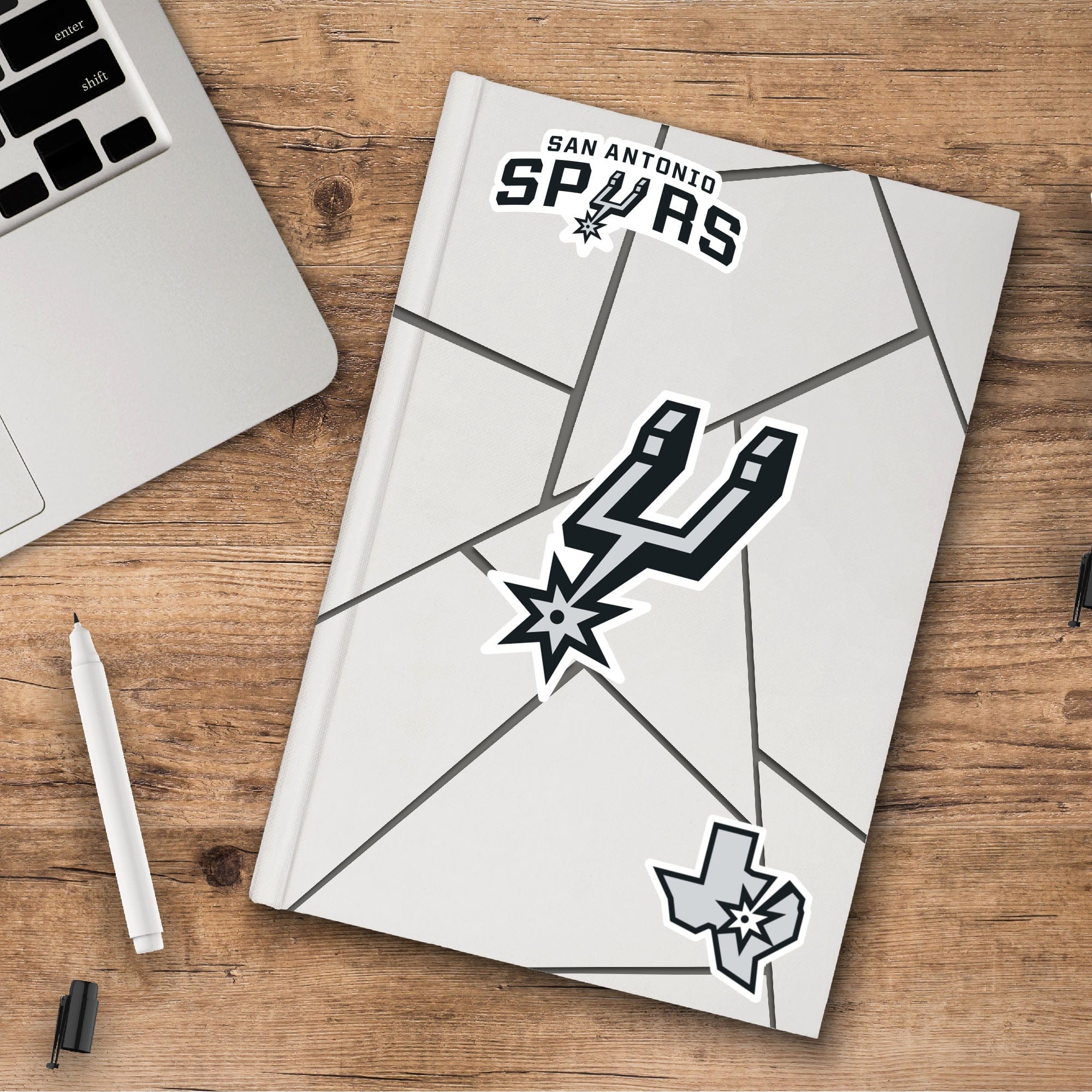 San Antonio Spurs 3 Piece Decal Sticker Set - San Antonio Spurs
