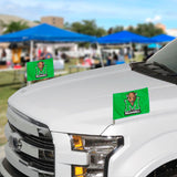 Marshall Thundering Herd Ambassador Car Flags - 2 Pack Mini Auto Flags, 4in X 6in - Marshall