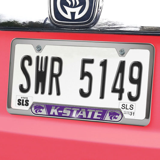 Kansas State Wildcats Embossed License Plate Frame, 6.25in x 12.25in - Kansas State
