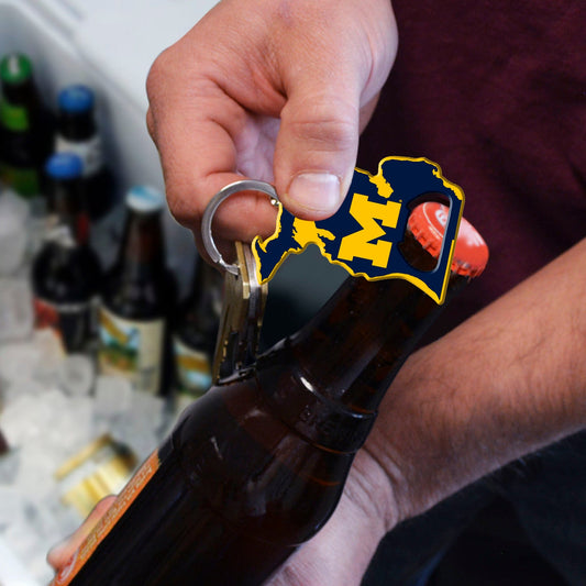 Michigan Wolverines Keychain Bottle Opener - Michigan