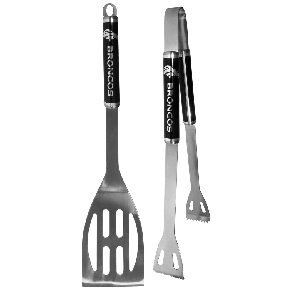 Denver Broncos 2 pc Black BBQ Set - Denver Broncos - Flyclothing LLC