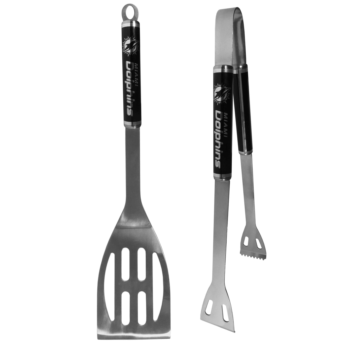 Miami Dolphins 2 pc Black BBQ Set - Miami Dolphins - Flyclothing LLC