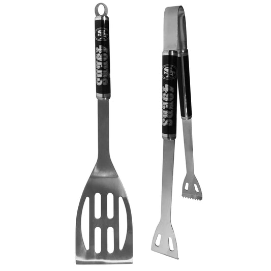 San Francisco 49ers 2 pc Black BBQ Set - San Francisco 49ers - Flyclothing LLC