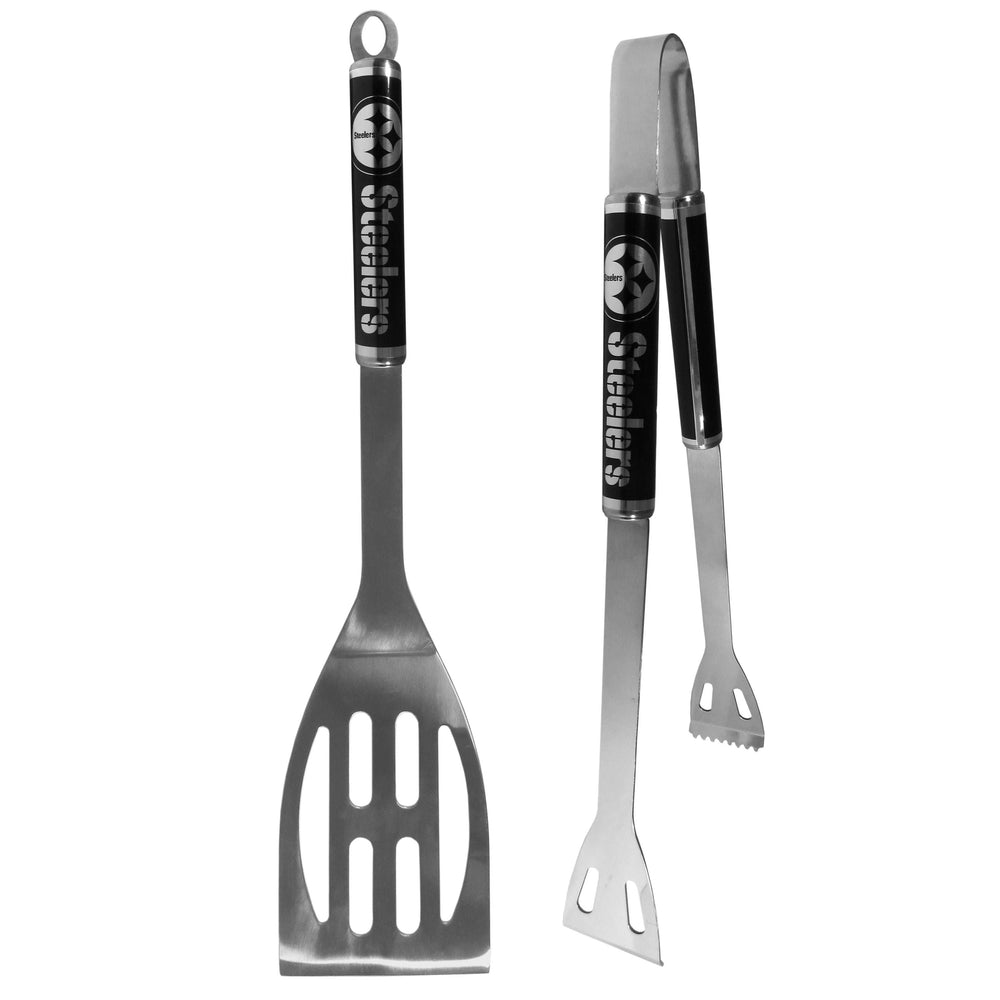 Pittsburgh Steelers 2 pc Black BBQ Set - Pittsburgh Steelers - Flyclothing LLC