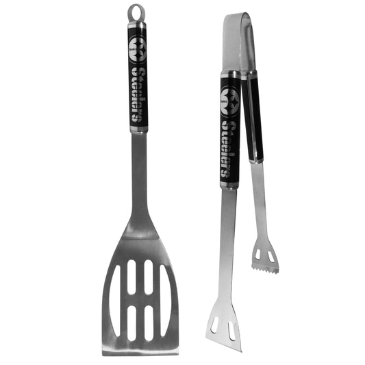 Pittsburgh Steelers 2 pc Black BBQ Set - Pittsburgh Steelers - Flyclothing LLC