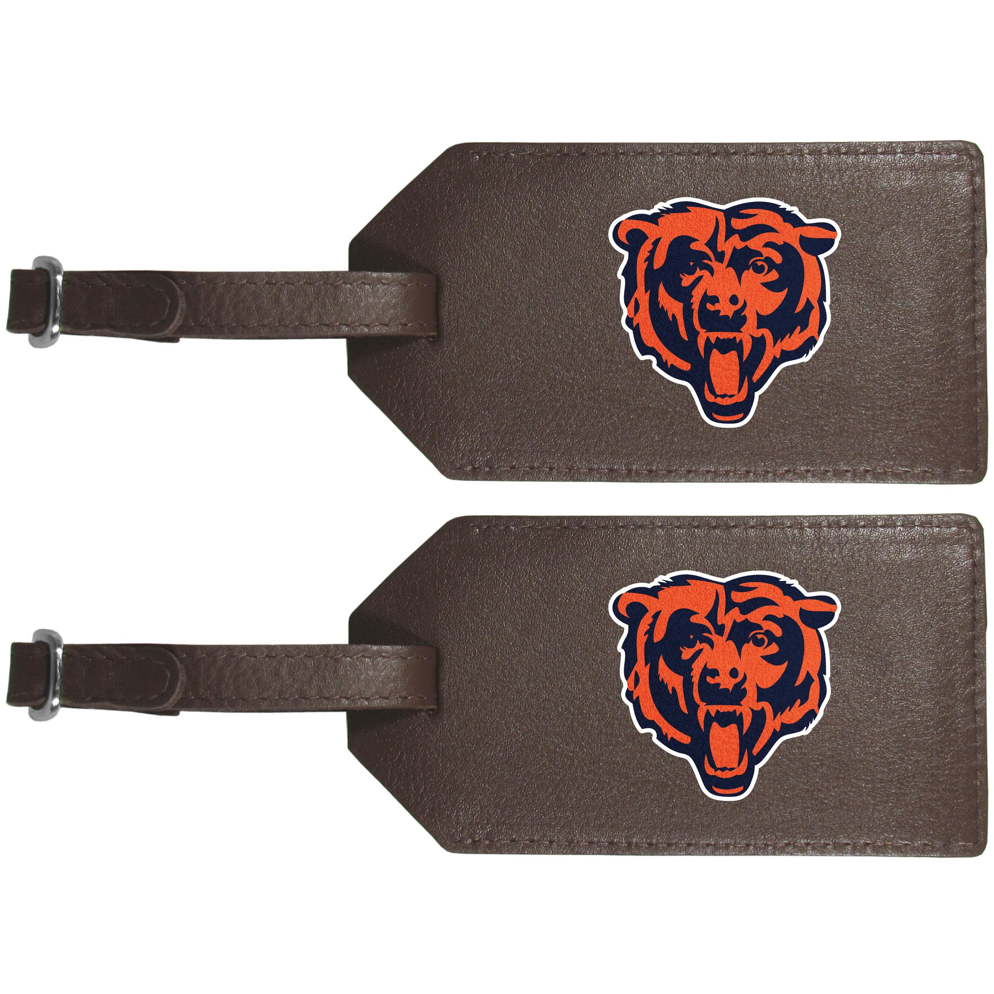 Chicago Bears Leather Luggage Strap, 2pk