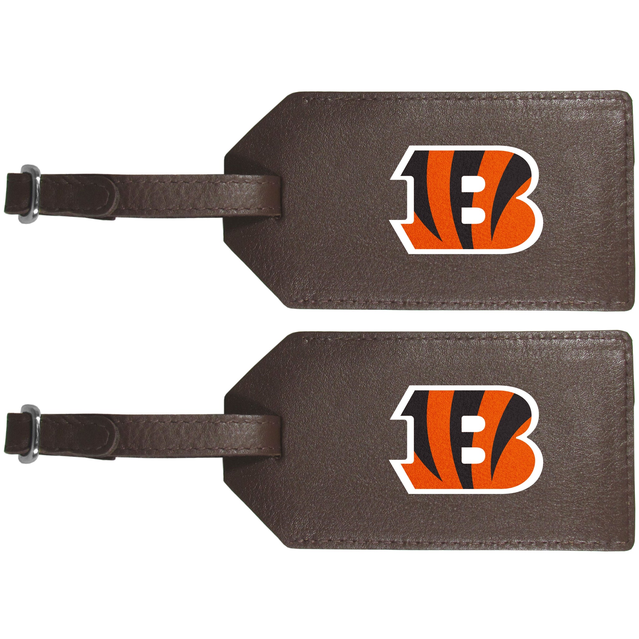 Cincinnati Bengals Leather Luggage Strap, 2pk
