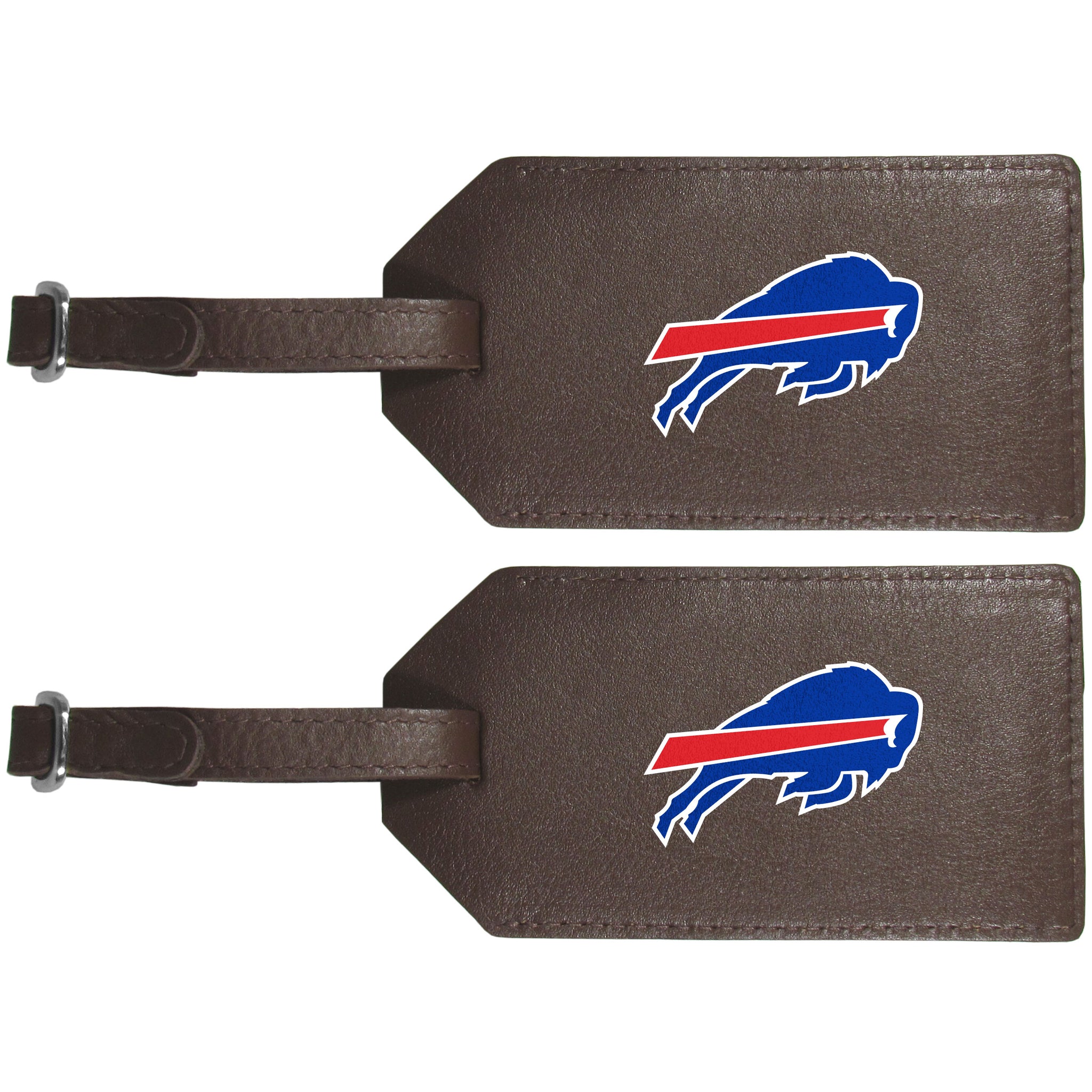 Buffalo Bills Leather Luggage Strap, 2pk