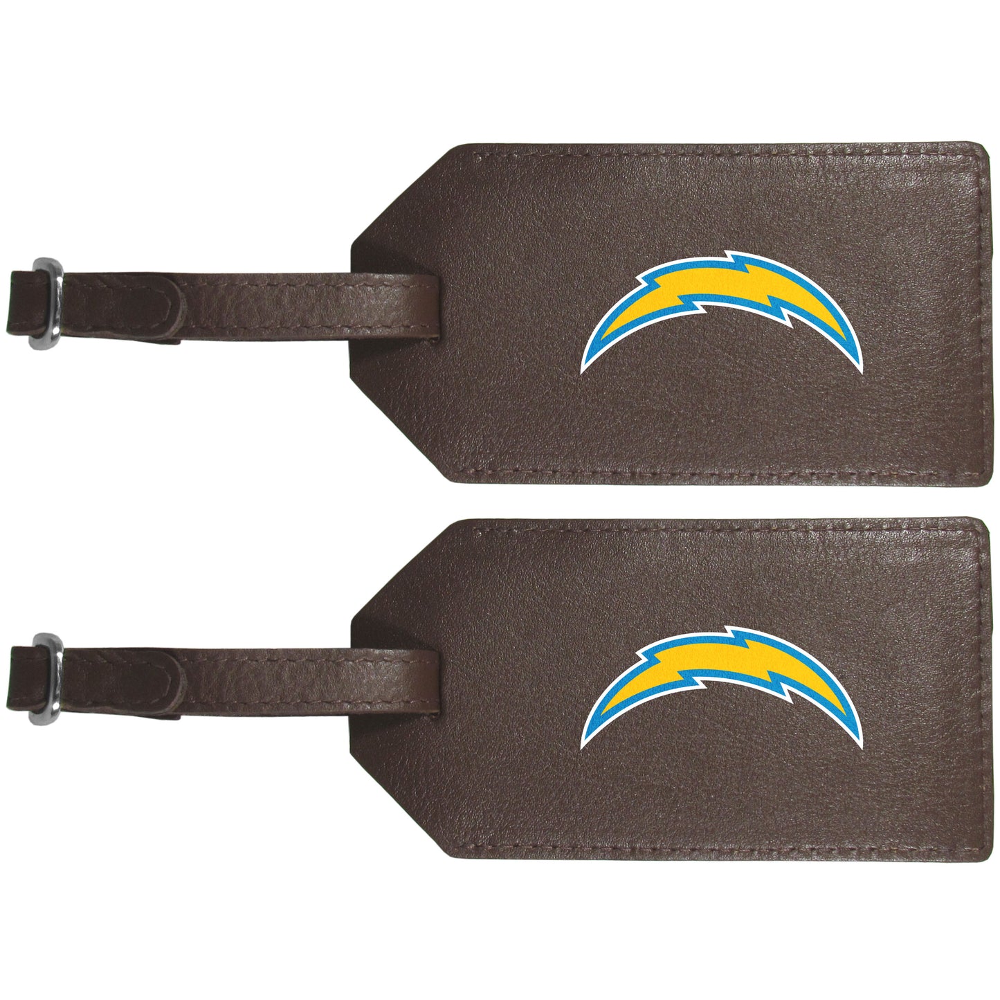 Los Angeles Chargers Leather Luggage Strap, 2pk