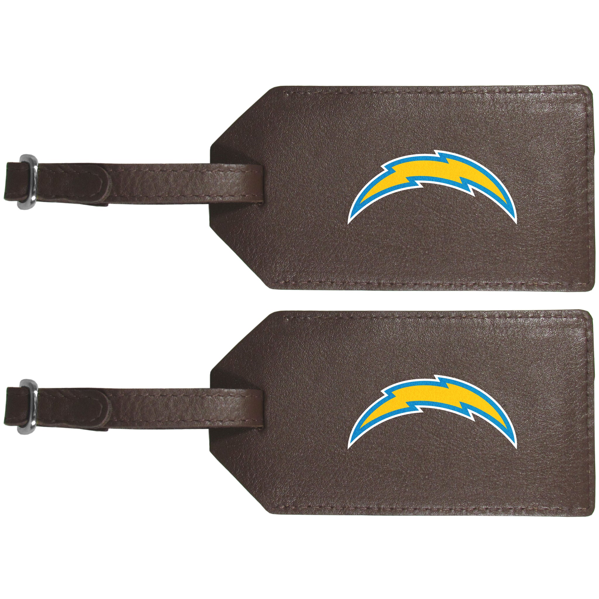 Los Angeles Chargers Leather Luggage Strap, 2pk