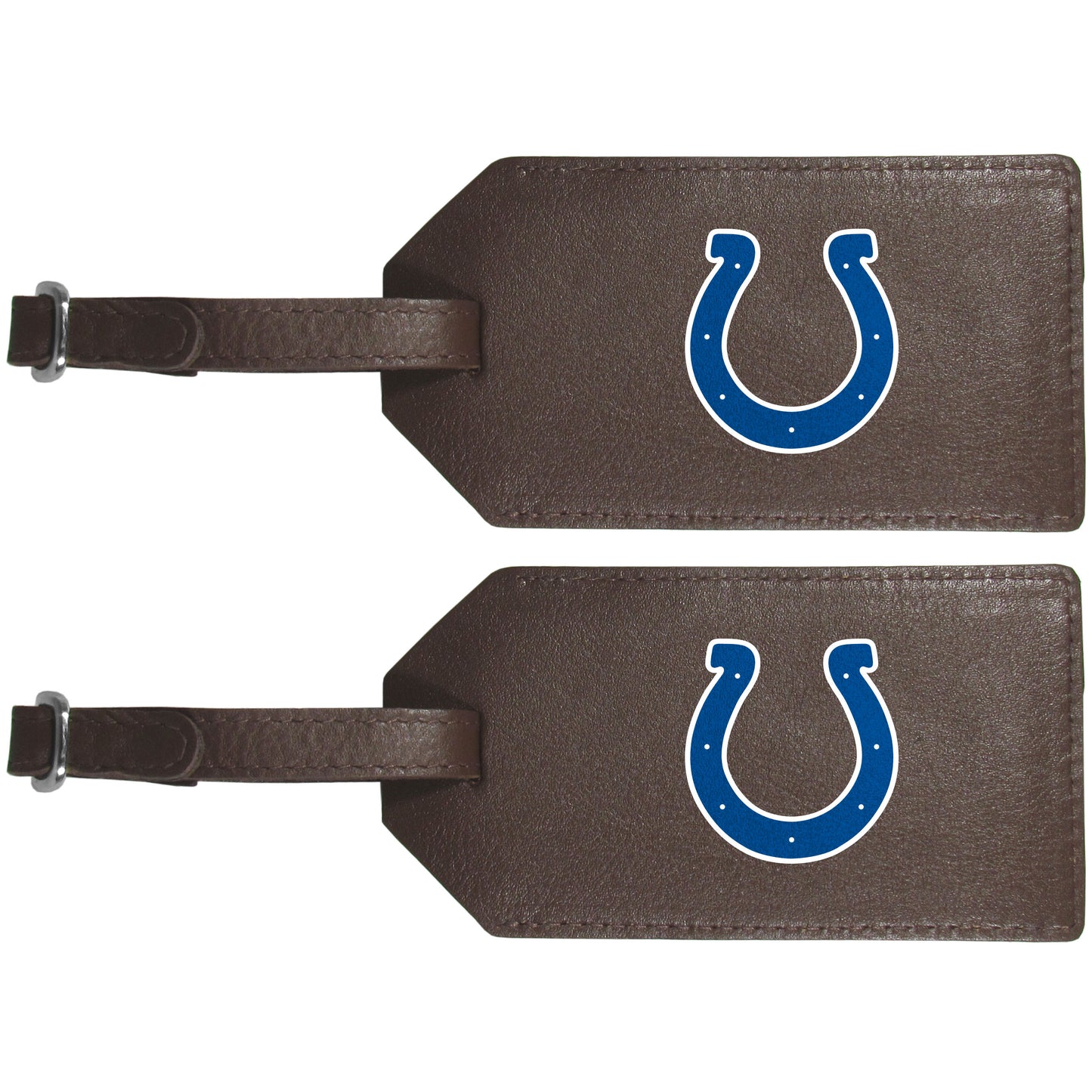 Indianapolis Colts Leather Luggage Strap, 2pk