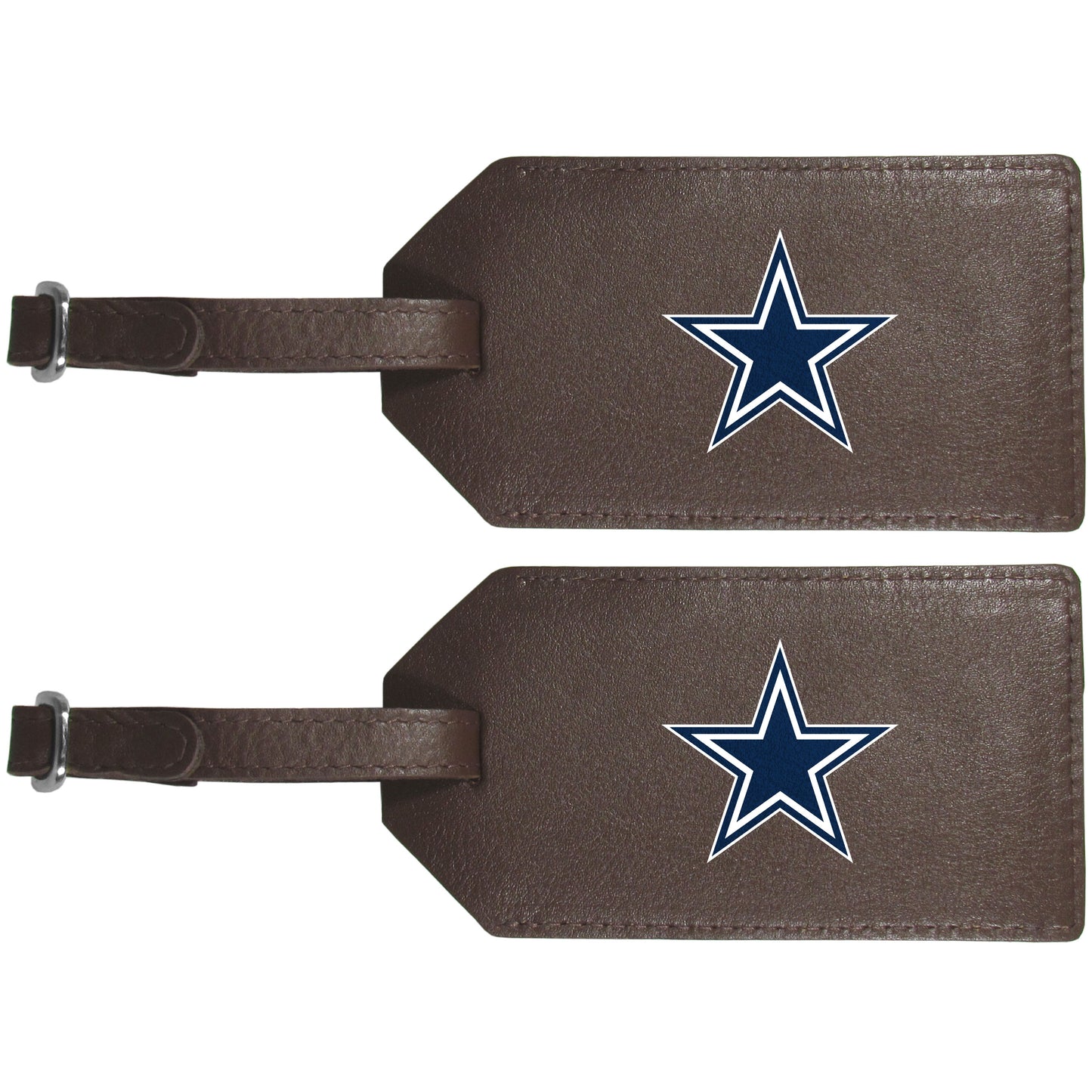 Dallas Cowboys Leather Luggage Strap, 2pk