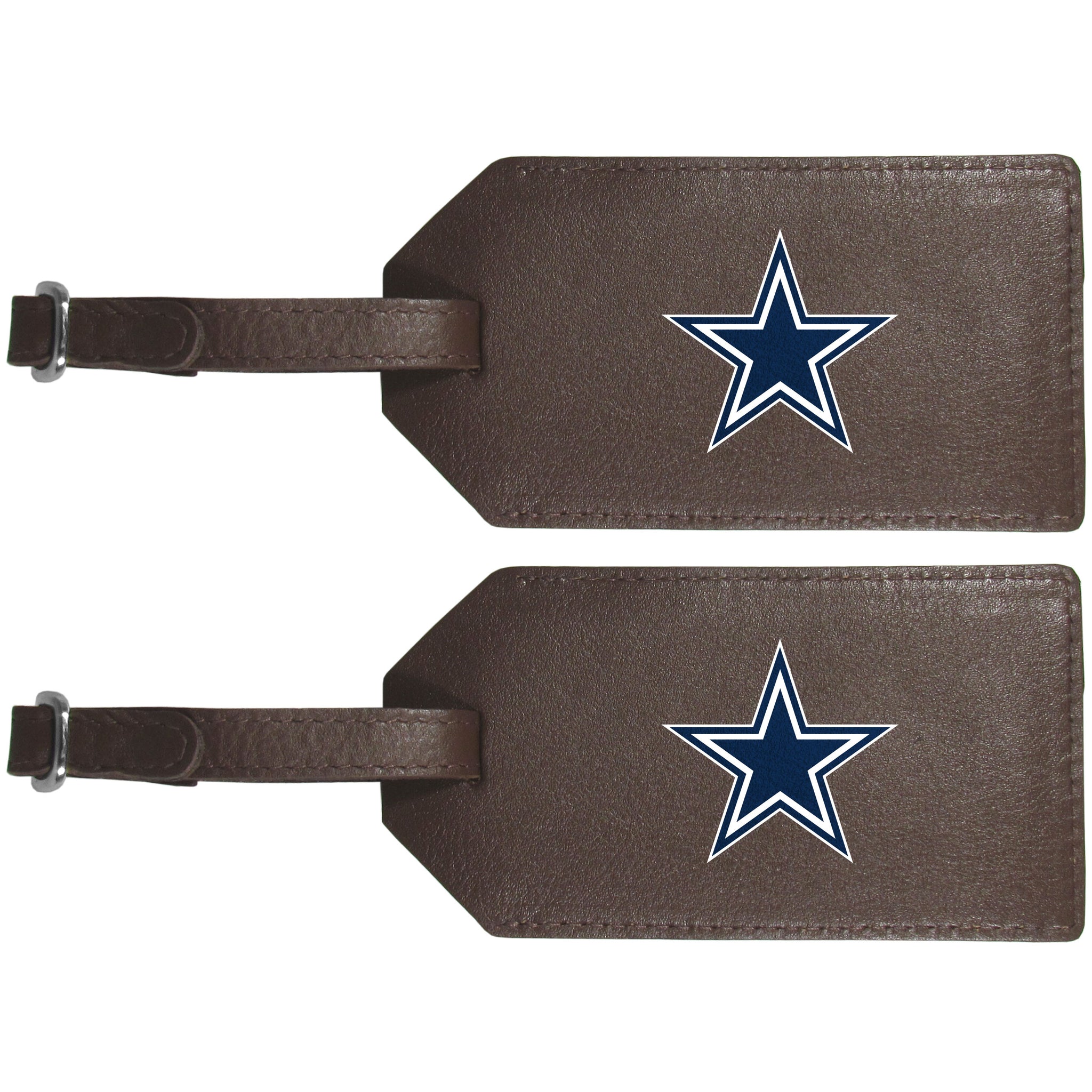 Dallas Cowboys Leather Luggage Strap, 2pk