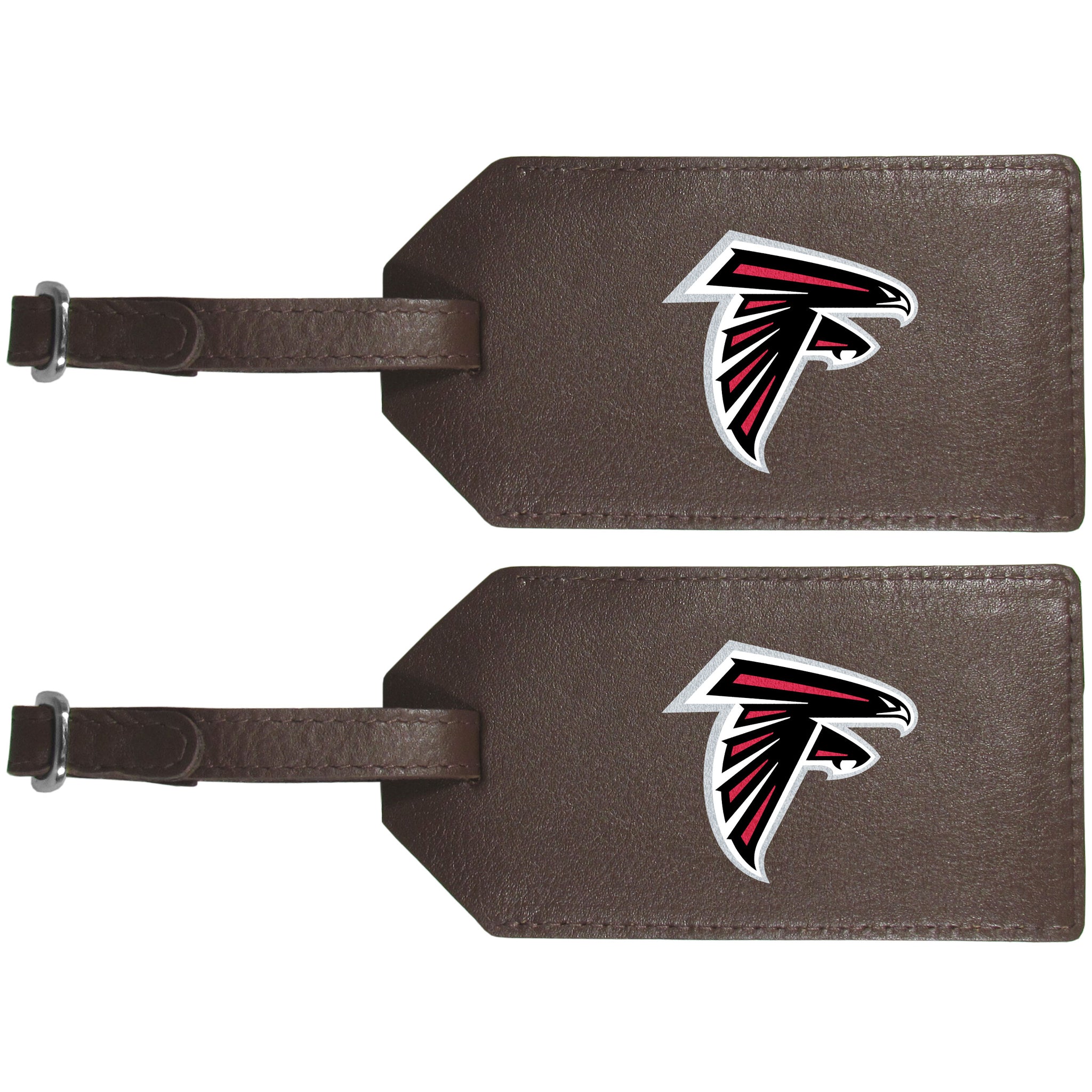 Atlanta Falcons Leather Luggage Strap, 2pk