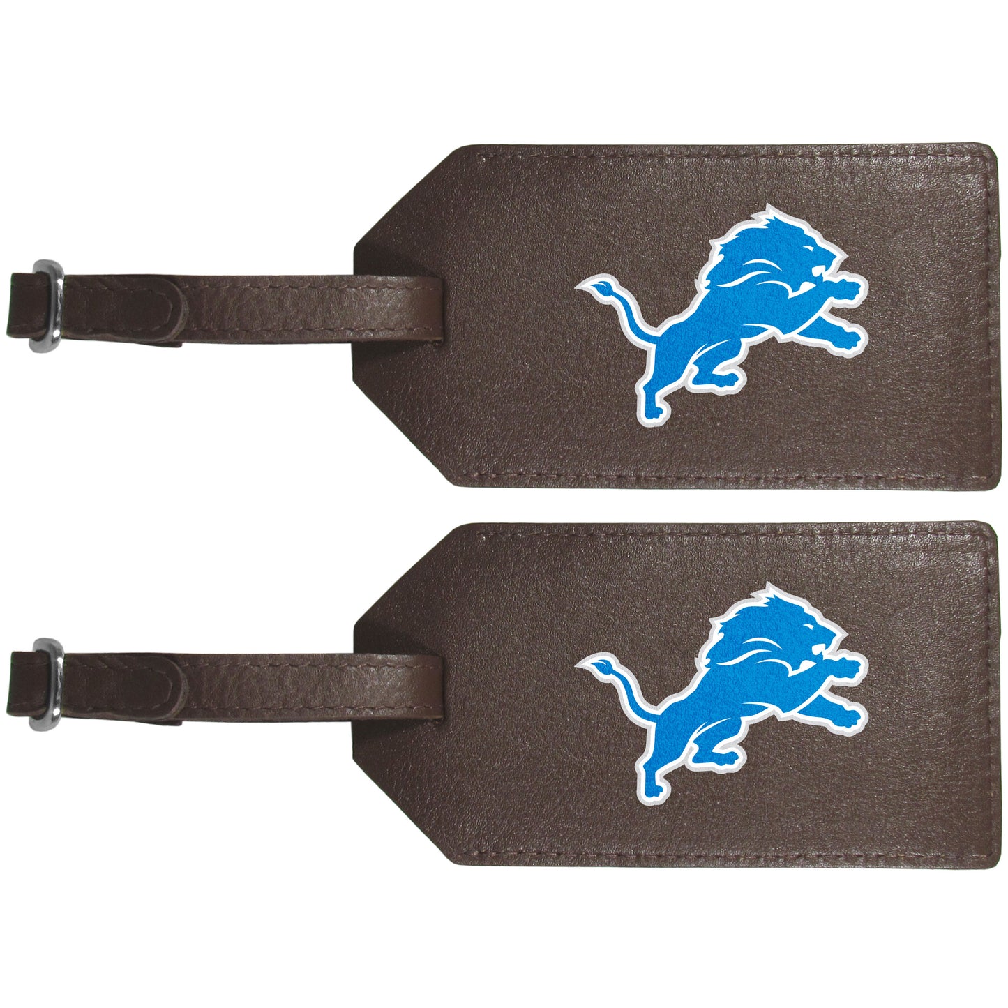 Detroit Lions Leather Luggage Strap, 2pk