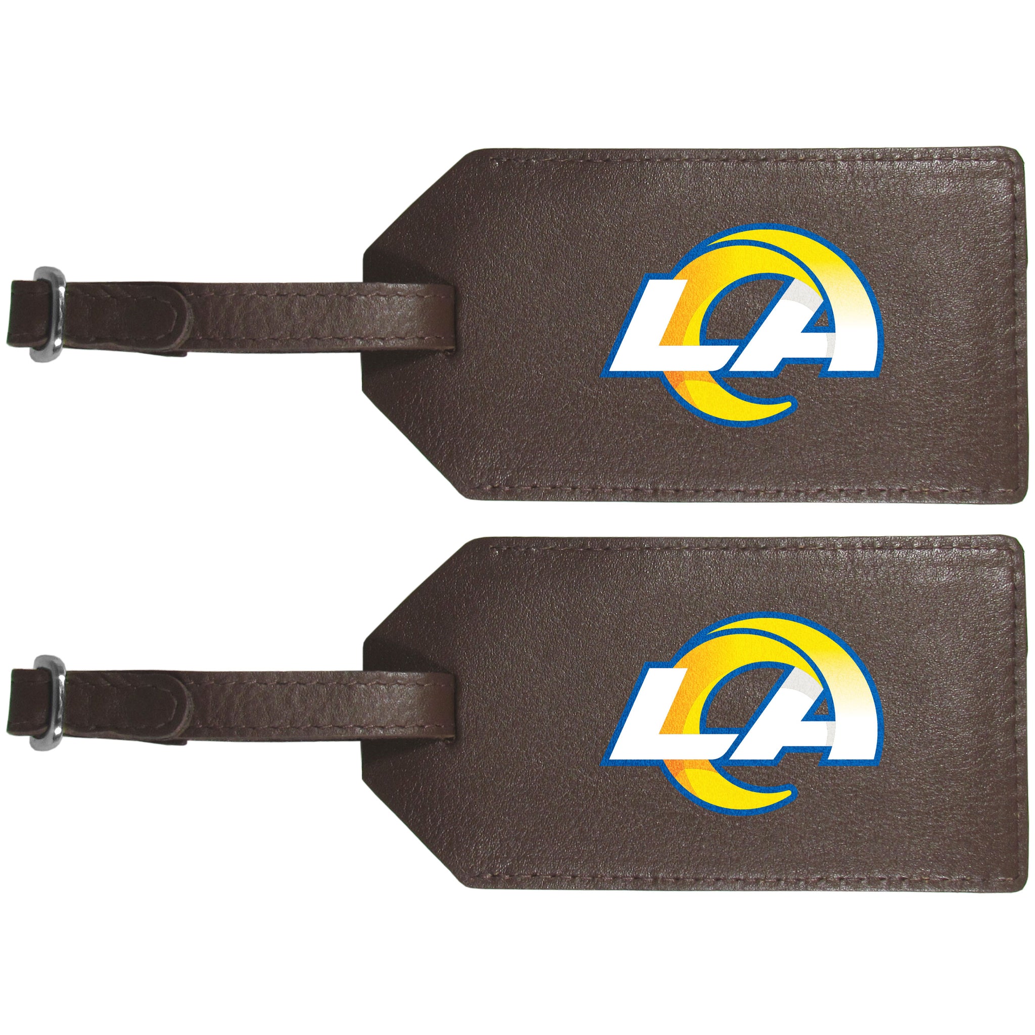 Los Angeles Rams Leather Luggage Strap, 2pk