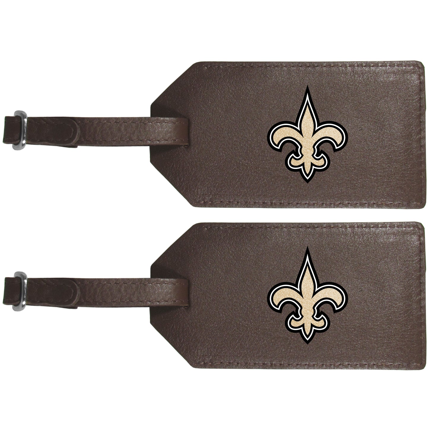 New Orleans Saints Leather Luggage Strap, 2pk
