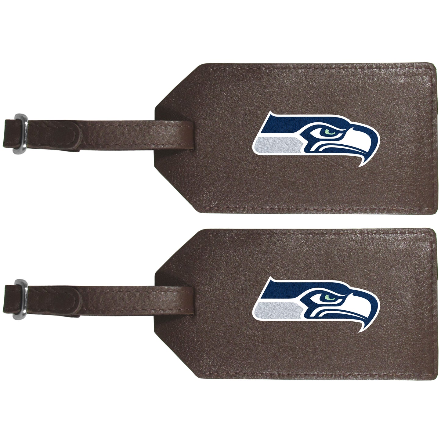 Seattle Seahawks Leather Luggage Strap, 2pk