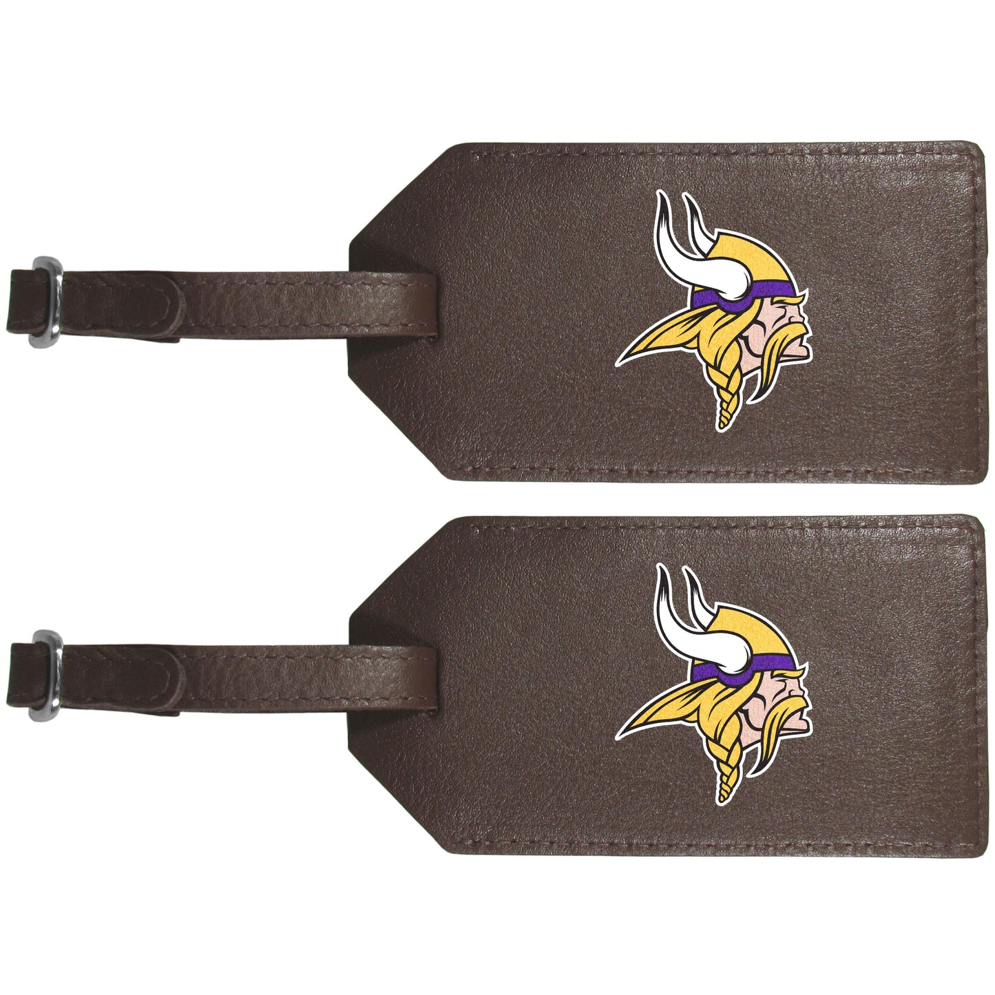 Minnesota Vikings Leather Luggage Strap, 2pk