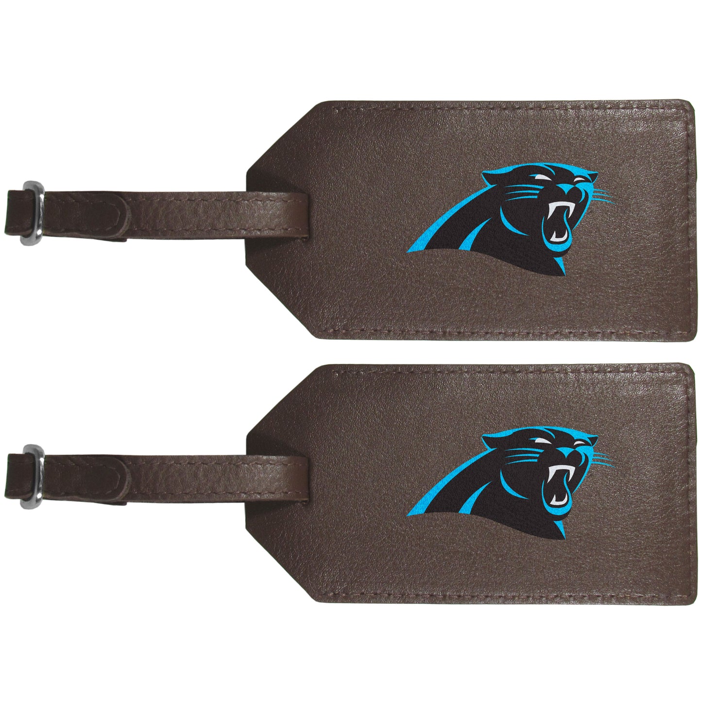 Carolina Panthers Leather Luggage Strap, 2pk