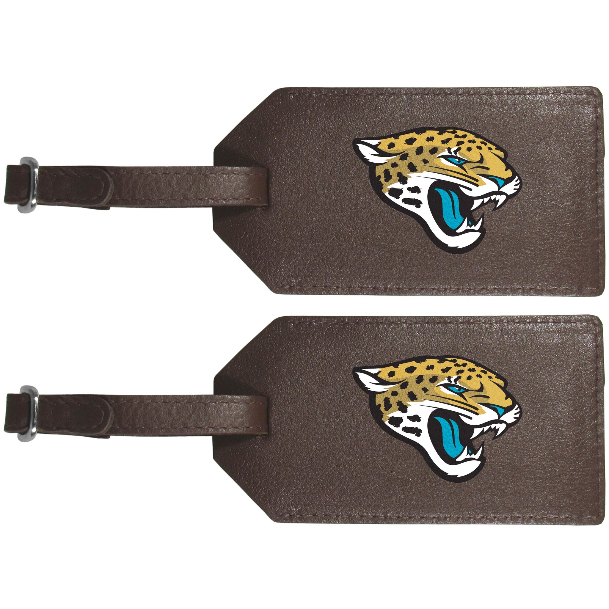 Jacksonville Jaguars Leather Luggage Strap, 2pk