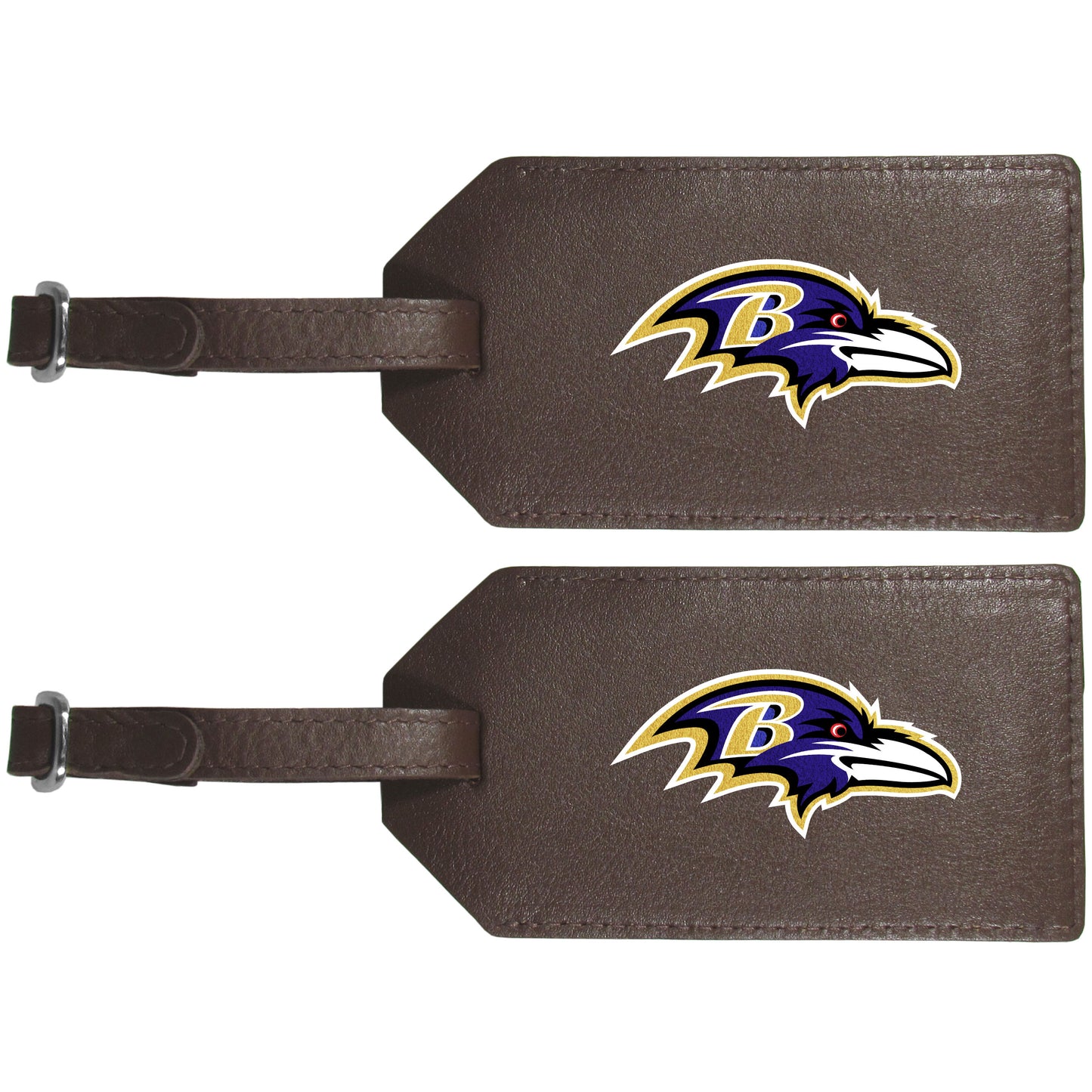 Baltimore Ravens Leather Luggage Strap, 2pk