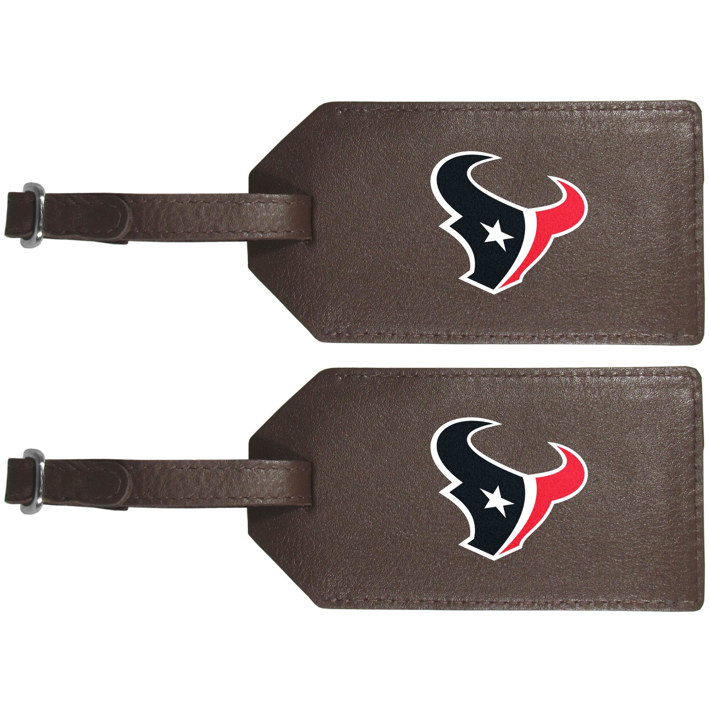 Houston Texans Leather Luggage Strap, 2pk