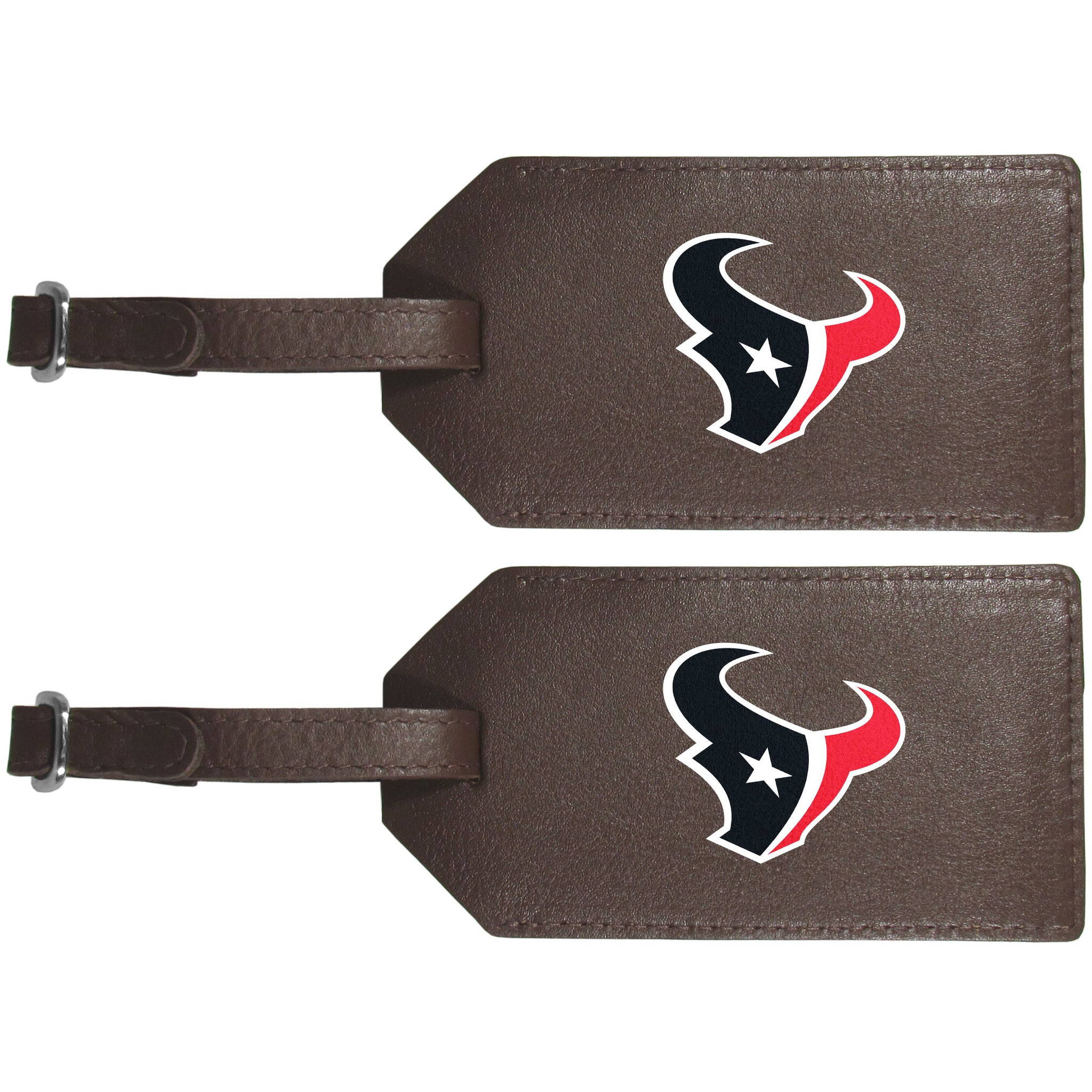 Houston Texans Leather Luggage Strap, 2pk