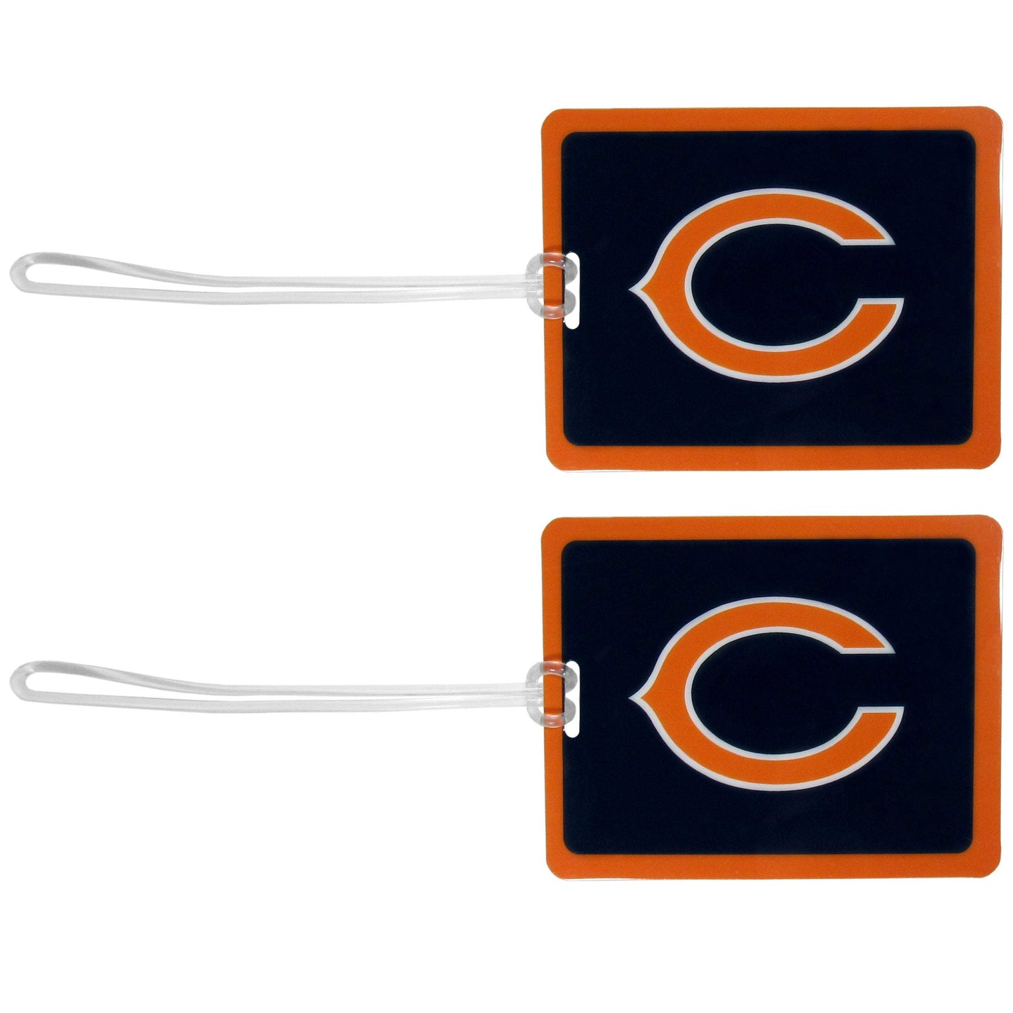 Chicago Bears Vinyl Luggage Tag, 2pk - Chicago Bears - Flyclothing LLC