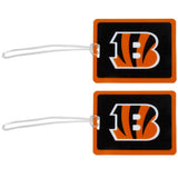 Cincinnati Bengals Vinyl Luggage Tag, 2pk - Cincinnati Bengals