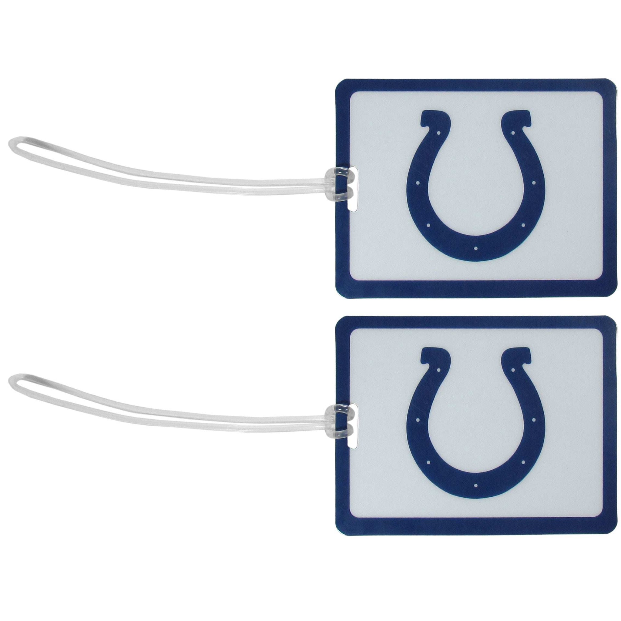 Indianapolis Colts Vinyl Luggage Tag, 2pk - Indianapolis Colts - Flyclothing LLC